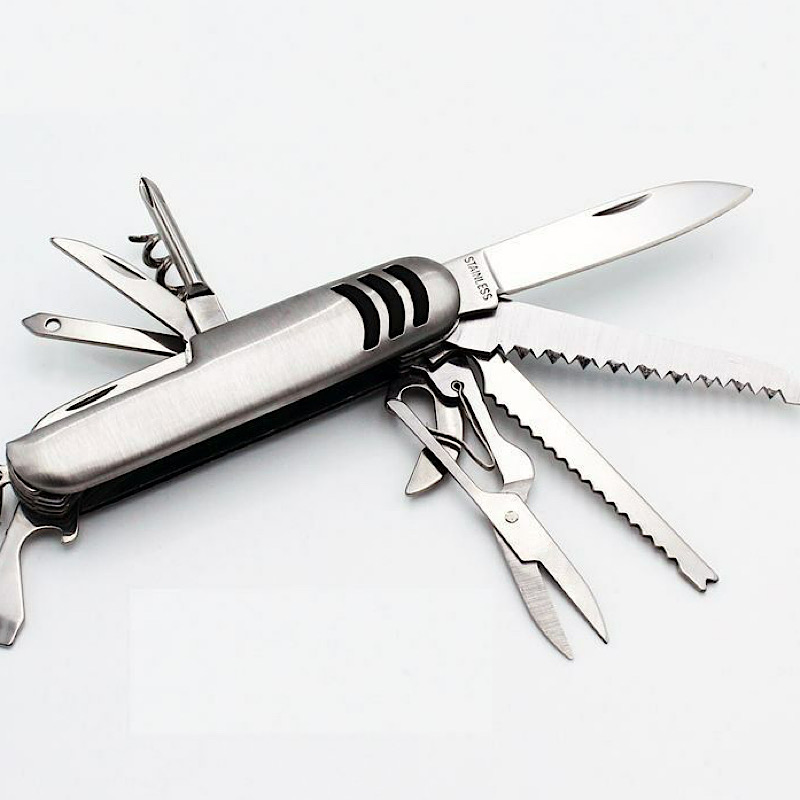 ابزار 11 کاره اضطراری سفر و کمپینگ مدل جیبی