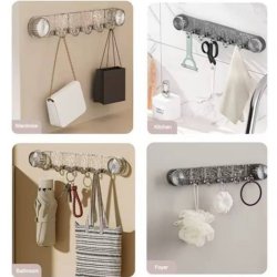 آویز ساکشن دار 5 قلاب همه کاره مدل KZEYES