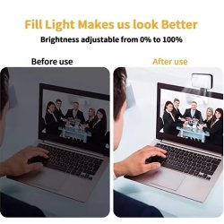 چراغ نورپردازی شارژی موبایل و لپ تاپ مدل کلیپسی